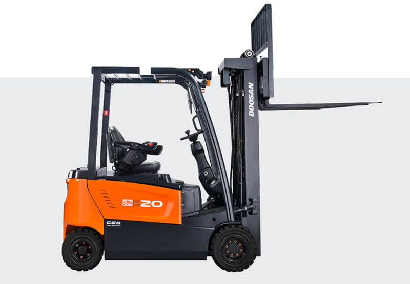 Forklift operator safely handling a commercial load in Barking